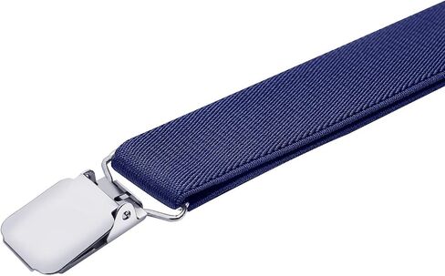 Mens Suspenders X Back Adjustable 1.4'' Wide with Heavy Duty Clips in Saudi Arabia