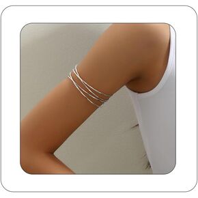 Minimalist Arm Cuff Geometric Upper Arm Cuff Adjustable Armband Simple Cuff Bangle Bracelet for Women Men