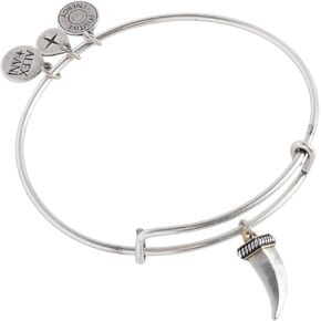 Alex and Ani Two-Tone Feather Cuff Bracelet