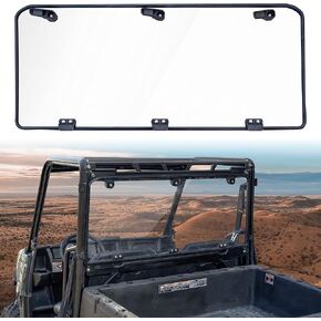 SAUTVS Rear Windshield for Ranger 570 Midsize, Lightly Waterproof Durable Rear Window Panel for Polaris Ranger 500 Crew 570 SP 570 Mid Size 50" Wide Accessories 2015-2024(1PCS)