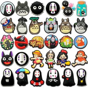 30Pcs No Face Shoe Charms Fits for Croc Clog Sandals Shoes Decoration, Anime Accessories Charms for Women Men