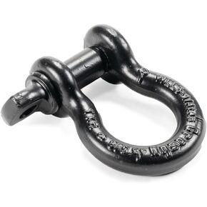 Factor 55 Steel 5/8" Crosby Shackle for ATV/UTV Powersports - Black