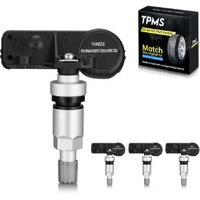 BDFHYK 315MHz TPMS Sensor Fit for Chevy GMC Buick Cadillac Saturn Pontiac SAAB, Tire Pressure Monitoring System (TPMS) Sensors Replace# 13586335, 13581558, 15922396 Aluminum 4pcs