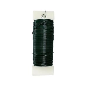 Green Floral Wire 22 Gauge,Christmas Wreaths Tree,Flexible Craft Paddle Wire Florist Green Wire for Crafts，Wreaths Making and Floral Flower Arrangements (Green, 3 Pcs(114 Yards))
