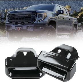 Stainless Steel Exhaust Tips fits for Chevy Silverado 1500 GMC Sierra 2019 2020 2021 2022 2023 2024 (New Body Style) Exhaust Tips