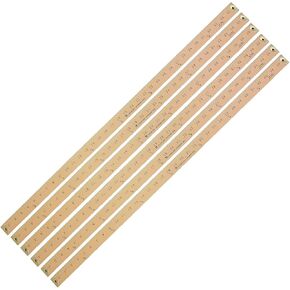 Charles Leonard Wood Yardstick, Pack of 6