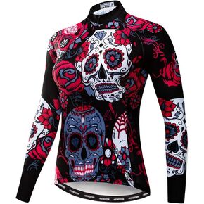 Women Long Sleeve Cycling Jersey MTB Shirts Mountain Bike Tops Bicycle Clothing