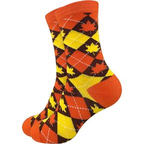 Roszwtit Holiday Crew Socks Seasonal Holiday Medium Stockings Soft Warm Knitted Sock Gifts for Men and Women