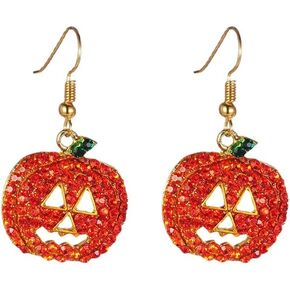 Halloween Earrings for Women Spooky Skeleton Skull Earrings Gothic Skeleton Dangle Earrings Halloween Theme Jewelry Gift Halloween Costume Accessories