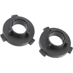 Motoforti H7 LED Headlight Bulb Holder Adapter, Socket Base Holders Clip,for Hyundai Tucson 2016, Plastic, Black, 2pcs