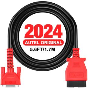 Autel Original OBD2 Main Test Cable, 5.6ft 1.7M, 16 Pin OBDII Diagnostic Test Cable, Work for Wired 808 Series, Fit OBD 2 Scanner MK808S MK808Z MX808S MK808 MX808 MP808S MP808 DS708 DS808 MS906