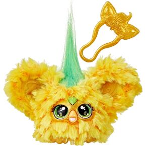 لعبة Furby Furblets Hoo-Lah Pineapple Mini Friend، أكثر من 45 صوتًا وموسيقى، تتحدث فقط Furbish، ألعاب قطيفة إلكترونية للأطفال بعمر 6 سنوات فما فوق، أصفر وأخضر