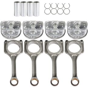 labwork 4 x Connecting Rod Piston Kit 23040-2G200 23410-25201 Replacement for 2011-2019 Hyundai Sonata Sorento Optima 2.4L