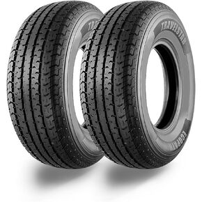 Set of 2 Travelstar Ecopath ST New Premium Trailer ST205/75R15 8 Ply 107/102M Load Range D Radial Trailer Tire (Tire Only)