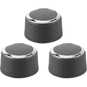 3PCS Rear Audio Radio Volume Control Knobs for Chevy Avalanche Silverado Suburban Tahoe Traverse for GMC Acadia Sierra Yukon for Cadillac Escalade for Buick Enclave Replaces 22912547