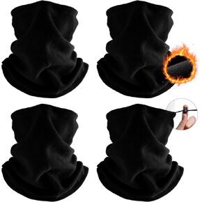 Fivali Winter Neck Warmer Face Ski Mask: Neck Gaiter Wind Protection Face Cover Fleece Balaclava Scarf for Men Women