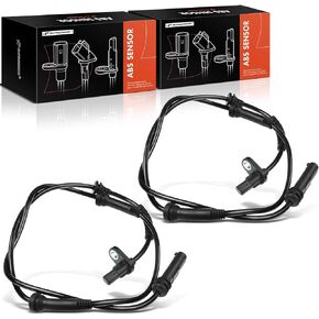 A-Premium ABS Wheel Speed Sensor Compatible with BMW Models - F25 X3 2011-2017, F26 X4 2015-2018, Sport Utility - Front Driver and Passenger Side, 2-PC Set, Replace# 34526869292, 34526788644