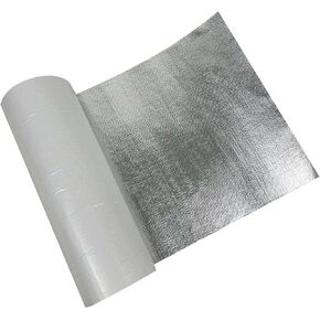 Adhesive Backed Heat Shield Blanket 12" x 39", Aluminized Thermal Insulation Reflective Barrier for High-Temperature Protection and Reflects Radiant Heat