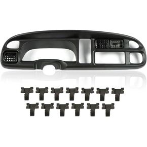 ALLGOOD Dash Board Bezel Cover with Vent, Compatible with Dodge Ram 1500 1998-2001/Fit Dodge Ram 2500 3500 1998-2002, Matte Black