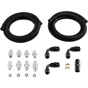 Universal Power Steering Pump Hose Kit Return to reservoir Hose Kit Compatible with GM LS Swap LS1 LS3 Replace 551082