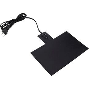 8-1/2'' x 7-7/8'' Silicone Battery Heater Pad with Thermostatically Control and Plug, Automotive Electric Silicone Battery Warmer Pad, 120V, 60Watts, Grey
