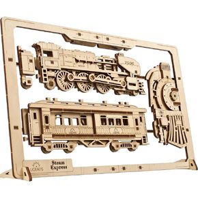 UGEARS Roadster Models Kits to Build - Innovative 2.5D Puzzles Roadster Model Car Kits to Build for Adults - Classic Muscle Car Wooden Puzzles - Car Wood Model Kit Frame with Movable Parts in Kuwait