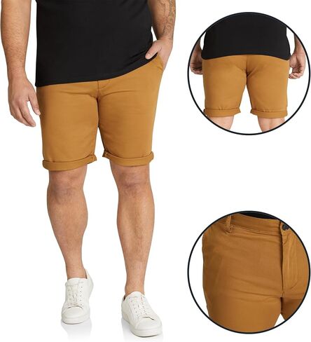 Johnny Bigg Charlie Canvas Short - Canvas Mens Shorts | Regular Fit | Mid-Rise Waist | Big and Tall Shorts | Casual Shorts in Saudi Arabia
