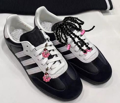 1 Pair Pearls Lace Bowknot Shoe Charms for Sneakers, Removable Shoe Charms for Sneakers, Shoe Lace Charms for Sneakers, Pearl Shoe Charms For DIY Shoe Lace Charms Shoe Accessories in Saudi Arabia