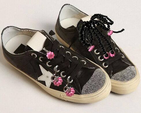 1 Pair Pearls Lace Bowknot Shoe Charms for Sneakers, Removable Shoe Charms for Sneakers, Shoe Lace Charms for Sneakers, Pearl Shoe Charms For DIY Shoe Lace Charms Shoe Accessories in Saudi Arabia