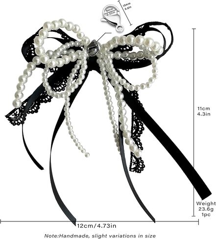 1 Pair Pearls Lace Bowknot Shoe Charms for Sneakers, Removable Shoe Charms for Sneakers, Shoe Lace Charms for Sneakers, Pearl Shoe Charms For DIY Shoe Lace Charms Shoe Accessories in Saudi Arabia