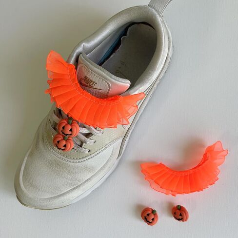 Shoe Charms for Sneakers Laces Frilly Shoelaces Decorations Clips DIY Shoelace Charms for Casual Shoes Women Girl Accessory in Saudi Arabia