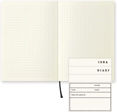 DESIGNPHIL 15287006 Midori Notebook، MD Notebook، غلاف ورقي، غير مسطر، A in Kuwait