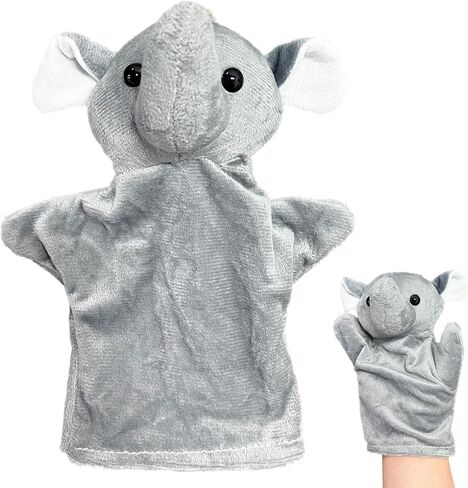 Duck Hand Puppets for Boys and Girls (1 Pack), Stuffed Animals Finger Toy, Pre-School Pretend Play, Duck Hand Puppet Plush Toys for Role Play, Goody Bags Filler - Party Favors for Toddlers and Kids in Saudi Arabia