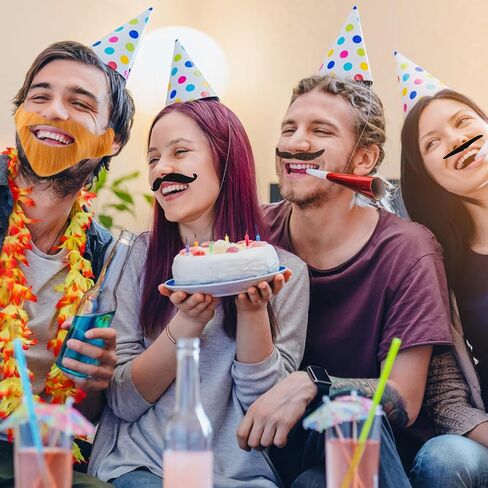 56 قطعة من الشوارب المزيفة، ذاتية اللصق، لحى وهمية، شارب، حواجب، عصا على الوجه، مقود اللحية، لحية وهمية، لحية صغيرة كبيرة، Postizos para Hombres، أزياء الهالوين لحفلات أعياد الميلاد، إكسسوارات مضحكة واقعية in Kuwait