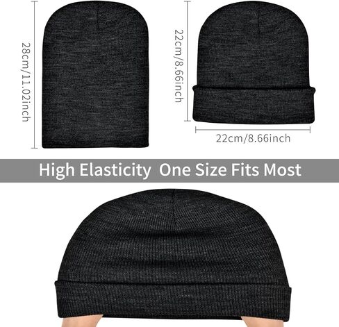 Rosoz Beanie for Men Women Cuffed Knit Hat Winter Beanies Skull Cap Unisex in Saudi Arabia