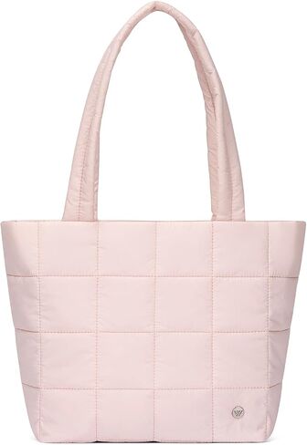 WESTBRONCO Puffer Tote Bags for Women Puffy Quilted Purse Nylon Shoulder Bag and Handbags with Laptop Compartment in Saudi Arabia