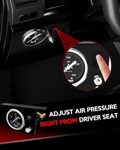 نظام ضاغط الهواء على متن الشاحنة طقم ضاغط أكياس الهواء العالمي مع مقياس in Kuwait