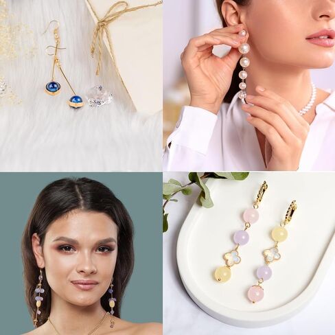 600 Pieces 2 Inch Ball Head Pins Flat Head Pins Eye Pins for Jewelry Making DIY, Bendable Head Eye Pins with Plastic Box Metal End Headpins for Craft Earring Bracelet Necklace Pendant Supplies (Gold) in Kuwait