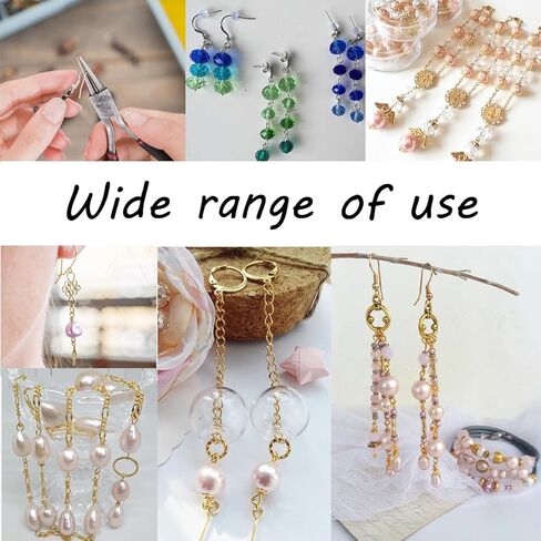 600 Pieces 2 Inch Ball Head Pins Flat Head Pins Eye Pins for Jewelry Making DIY, Bendable Head Eye Pins with Plastic Box Metal End Headpins for Craft Earring Bracelet Necklace Pendant Supplies (Gold) in Kuwait