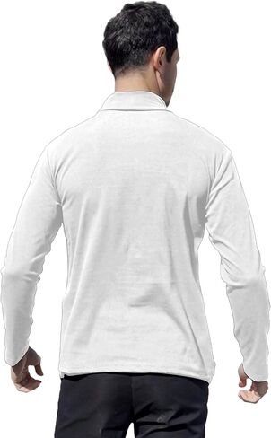 Men's Casual Stretch Turtleneck Basic Tops Lightweight Undershirt Long Sleeve Shirt in Saudi Arabia