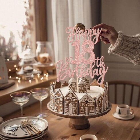 1 PCS Happy 60th Birthday Cake Topper Glitter Cheers to 60 Years Birthday Cake Pick Sixty Hello 60 Fabulous Cake Decoration for Happy 60th Birthday Anniversary Party Decorations Supplies Black in Kuwait