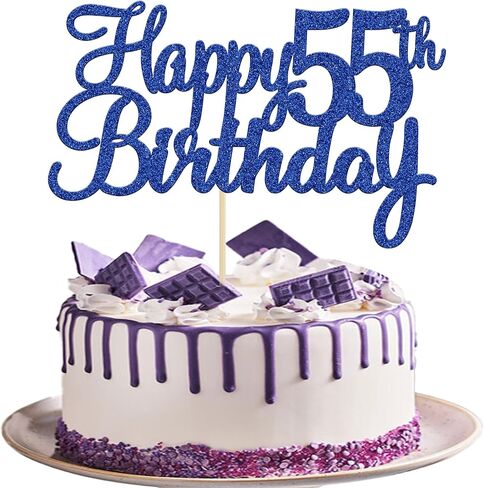 Gyufise 1Pc Happy 15th Birthday Cake Topper Blue Glitter 15th Birthday Cake Pick Cheers to 15 Years Old Fifteen Fabulous Cake Decorations for 15th Birthday Theme Party Supplies in Saudi Arabia