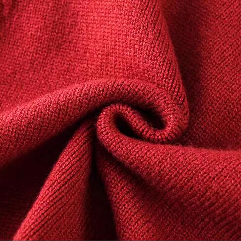 Riclena Girls Cardigan Sailor Neck Ruffled Solid Cute Front Button Down Knit Christmas Sweaters in Saudi Arabia