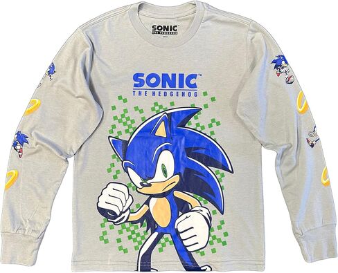 قميص SEGA Sonic The Hedgehog للأولاد الصغار والكبار بأكمام طويلة in Saudi Arabia