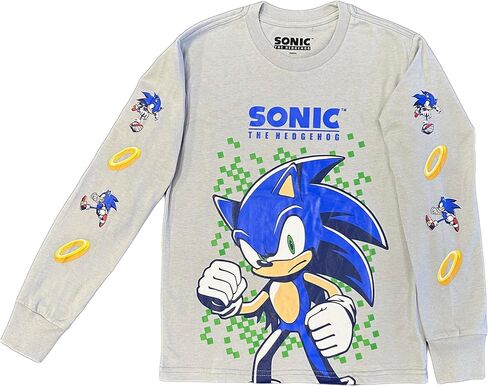 قميص SEGA Sonic The Hedgehog للأولاد الصغار والكبار بأكمام طويلة in Saudi Arabia
