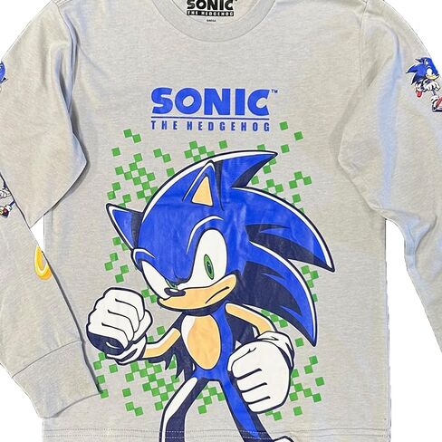 قميص SEGA Sonic The Hedgehog للأولاد الصغار والكبار بأكمام طويلة in Saudi Arabia