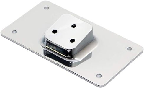Black 3 Holes Laydown License Plate Mounting Bracket Kit Holder for Harley Big Twins Softail Dyna Sportster XL 1973 & Up in Kuwait