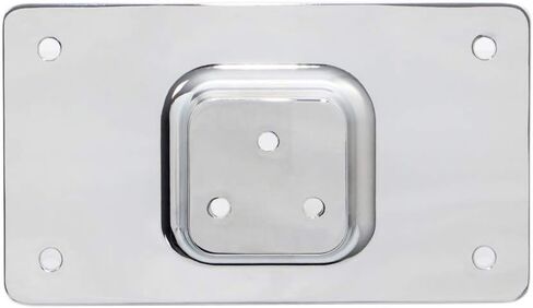 Black 3 Holes Laydown License Plate Mounting Bracket Kit Holder for Harley Big Twins Softail Dyna Sportster XL 1973 & Up in Kuwait