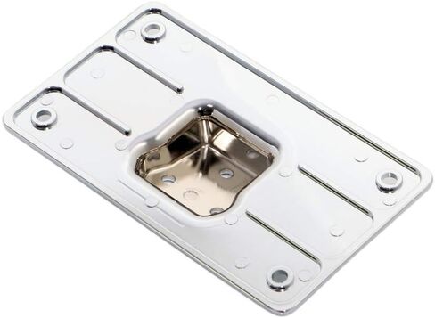 Black 3 Holes Laydown License Plate Mounting Bracket Kit Holder for Harley Big Twins Softail Dyna Sportster XL 1973 & Up in Kuwait