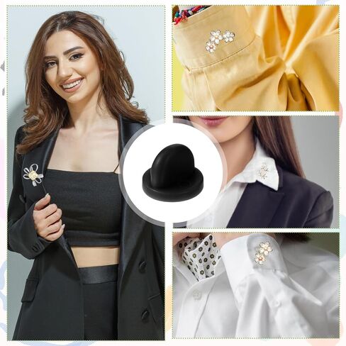 60 PCS Rubber Pin Backs, Lapel Pin Backs PVC Rubber Pin Backs Pin Safety Backs for Brooch Tie Hat Badge Insignia Lapel Pin Backings Pin Cap Keepers with Storage Case for Uniform Badges, Multicolor in Saudi Arabia